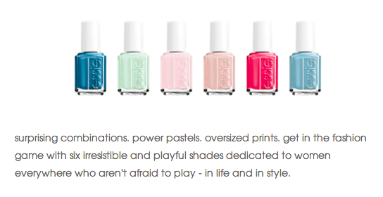 Here is what Essie has to say about her new collection!