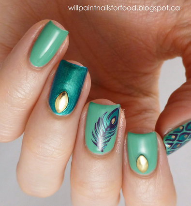 Will Paint Nails For Food is amazing. I love this peacock feather mani, but if you aren't quite on par with her techniques, the nail tattoo's I listed below will look equally awesome! 