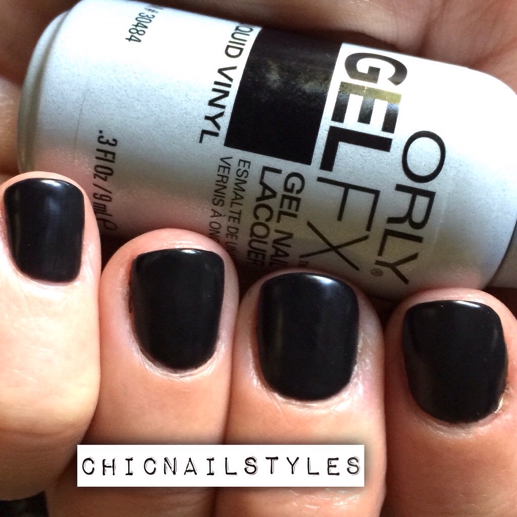 This is three coats of black with one thin coat of OPI GelColor Matte TopCoat