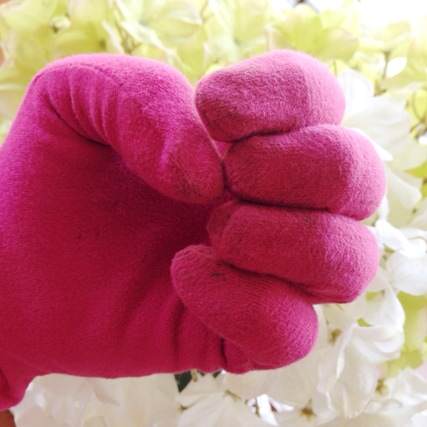 I love my pretty pink garden gloves :)