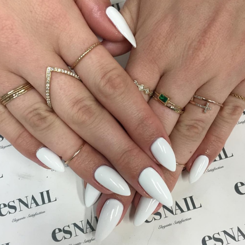 White nails are always on point!